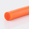 Polyurethane round section belt 84 ShA orange smooth